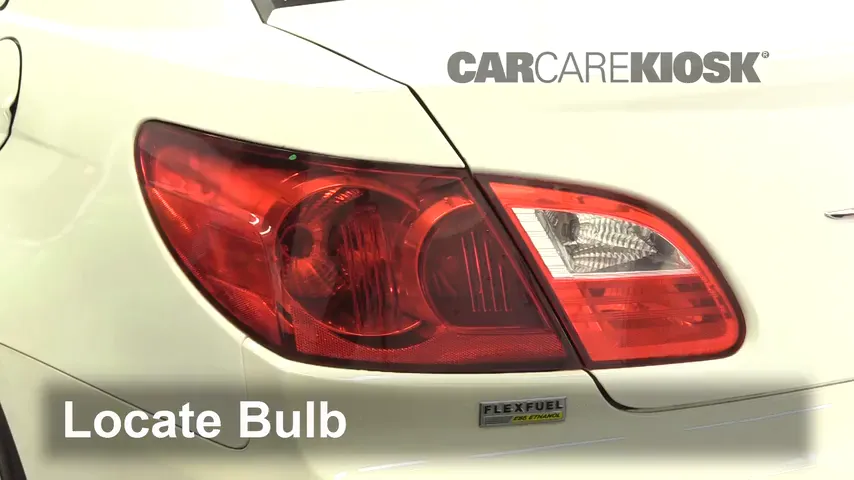 2010 Chrysler Sebring LX 2.7L V6 Sedan (4 Door) Lights Turn Signal - Rear (replace bulb)
